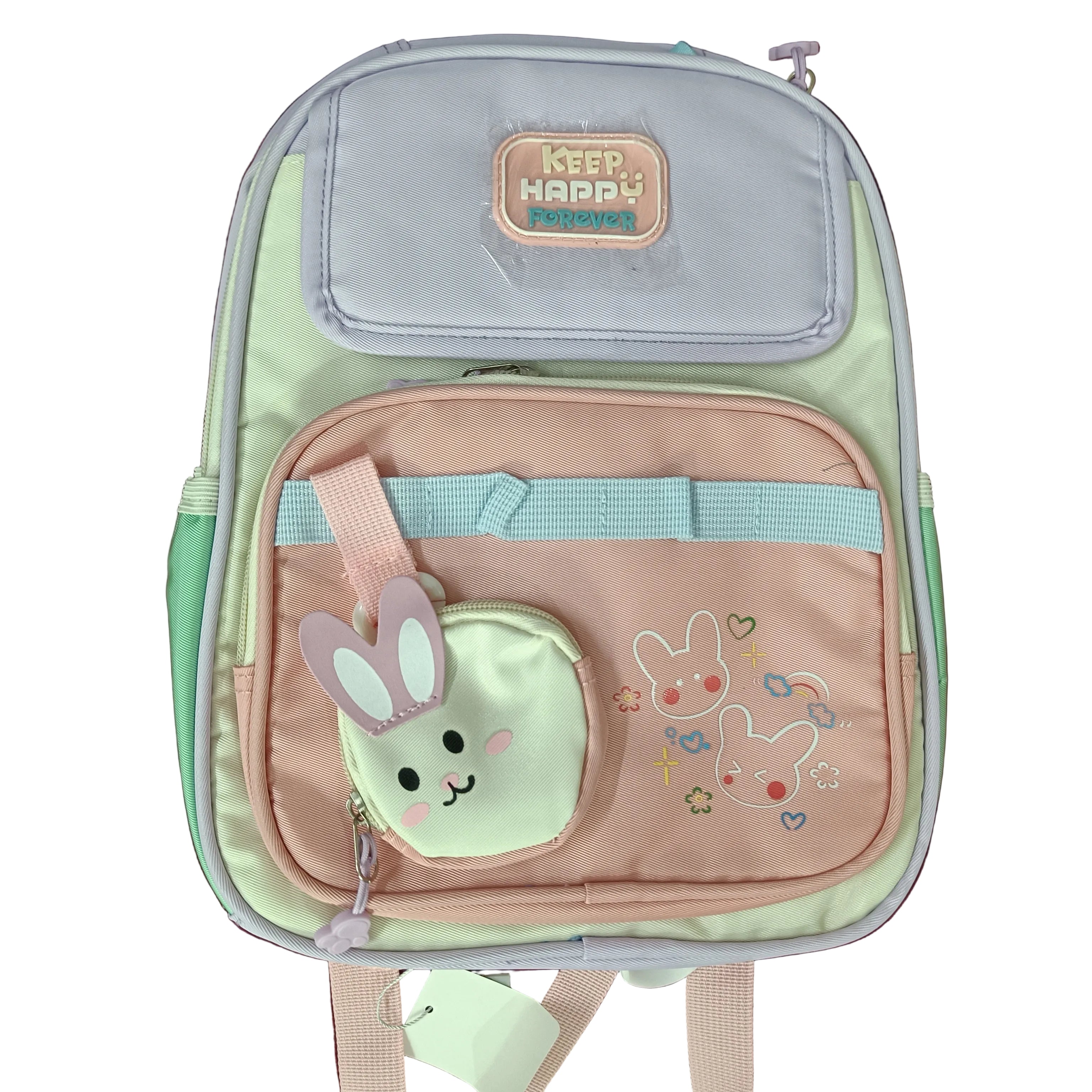 Cute Kids Cartoon Backpack with Mini Pouch – Lightweight Nursery & Preschool School Bag