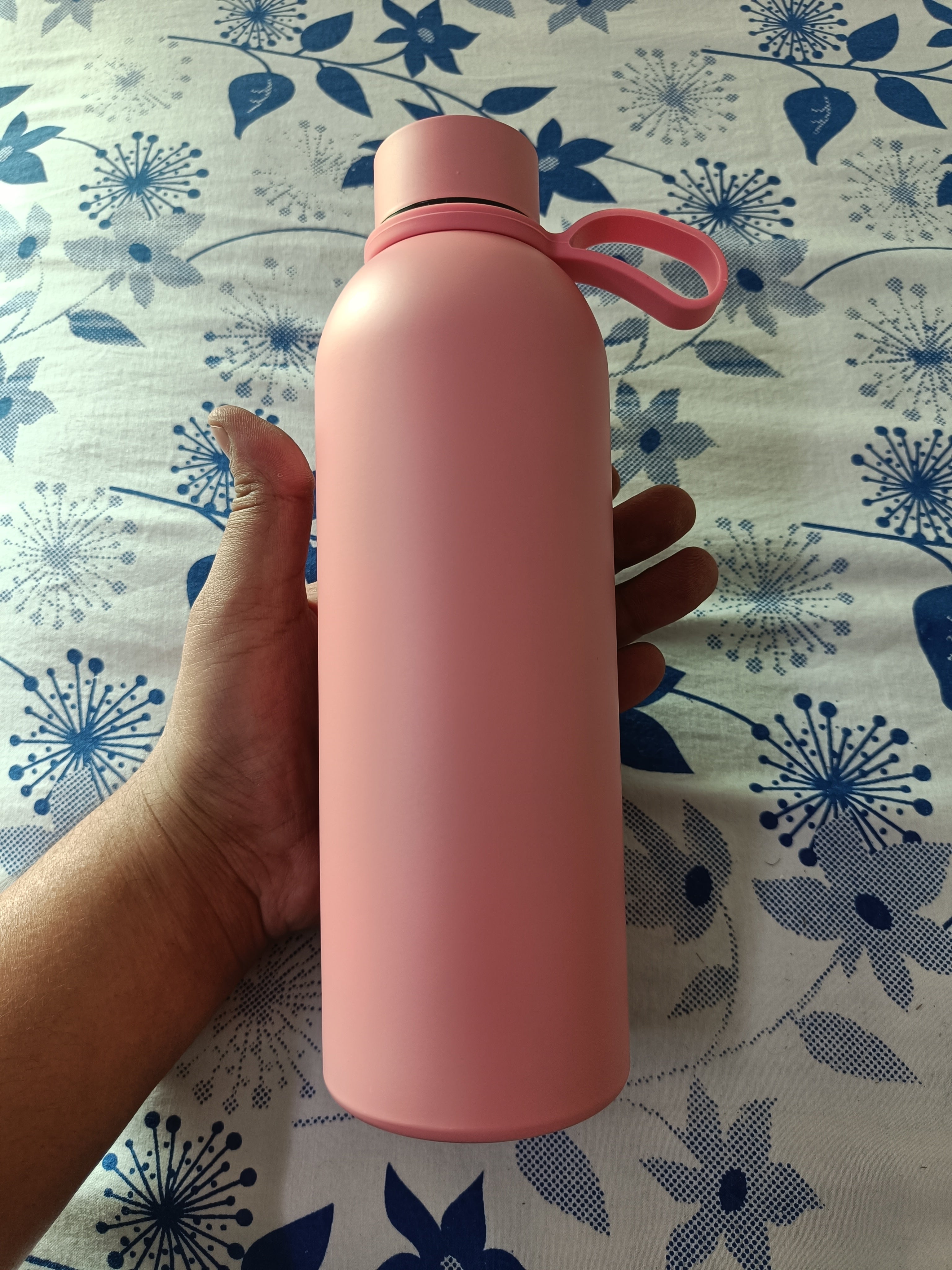 Stainless Steel Water Bottle Silicone Handle Reusable